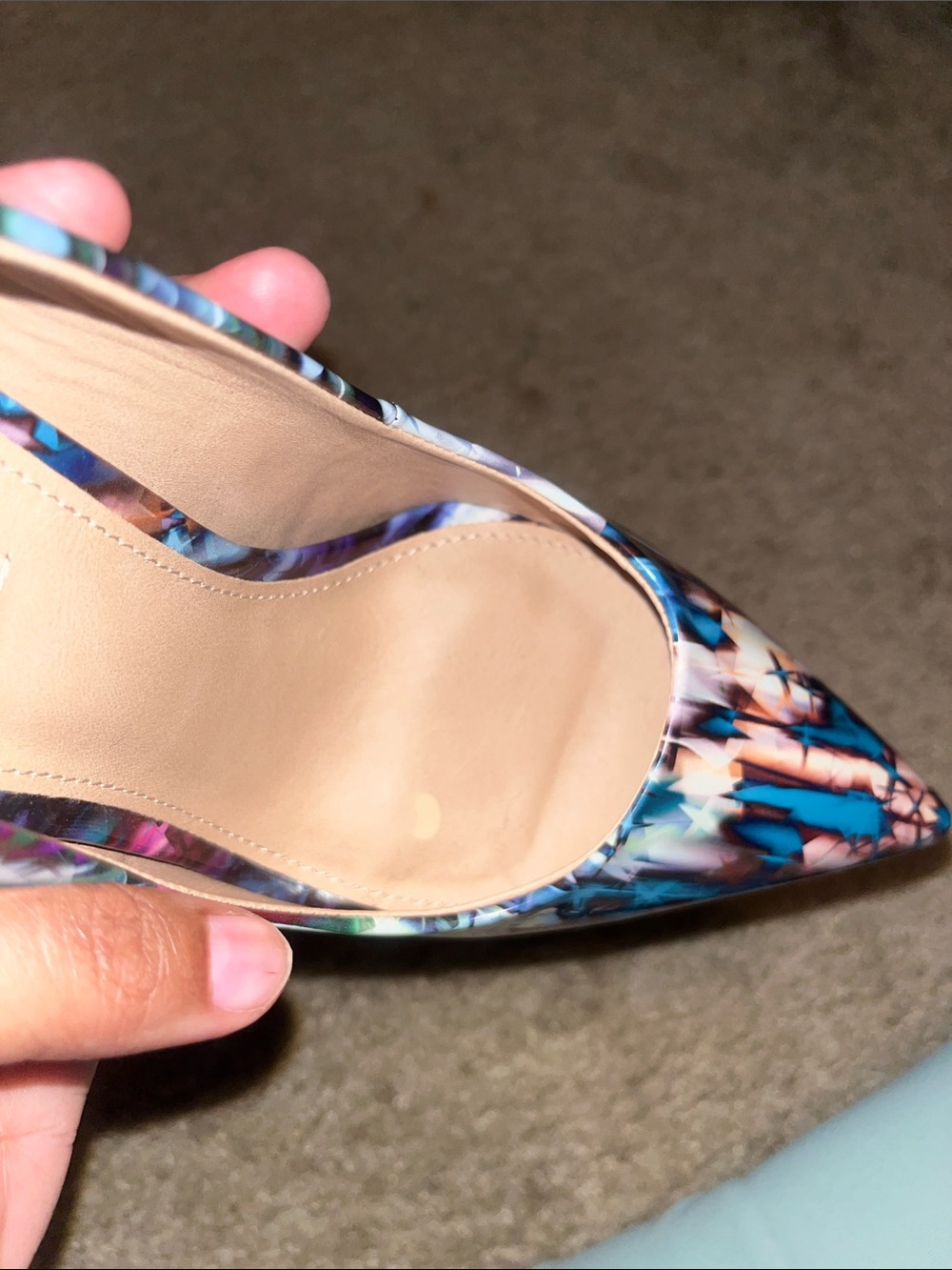 Steve Madden Pointed Toe Floral-Print Pumps in multicolor - Picture 9 of 13